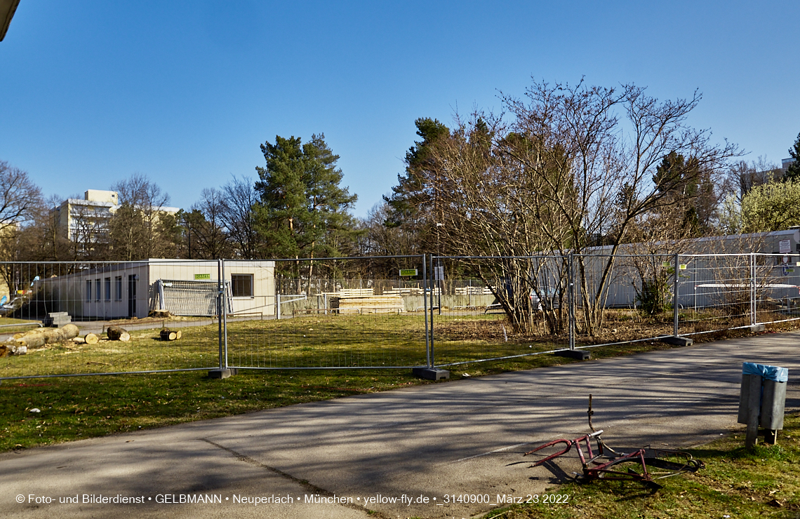 21.03.2022 - Baustelle am Haus für Kinder in Neuperlach
